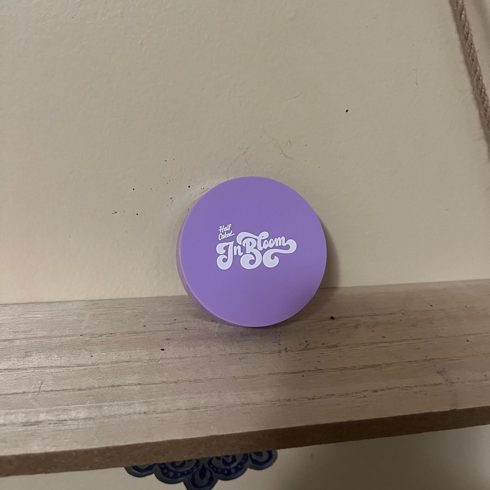 Half caked in bloom blush